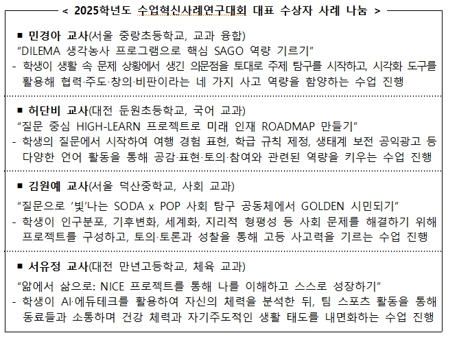 교육부, 수업 연구를 통해 배움이 행복한 학교를 만들어가요! 기사 이미지