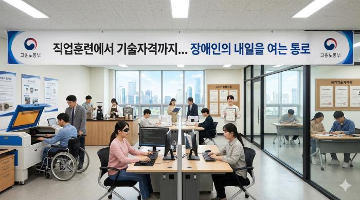 고용노동부, 직업훈련에서 기술자격까지... 장애인의 내일을 여는 통로