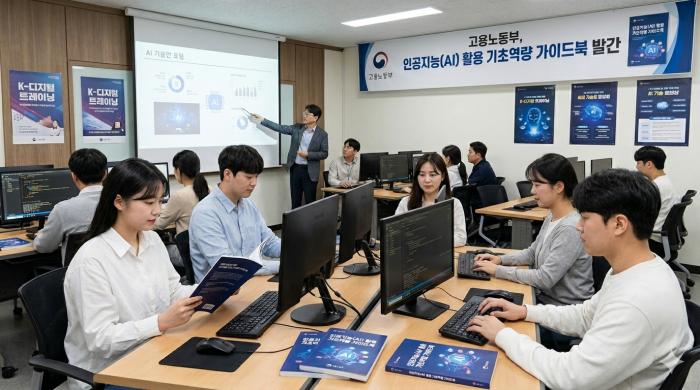 고용노동부, 인공지능(AI) 직업훈련 수강생을 위한 '인공지능(AI) 활용 기초역량 가이드북' 발간