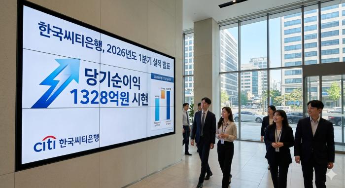 한국씨티은행, 2026년 1분기 당기순이익 1,328억원 기록