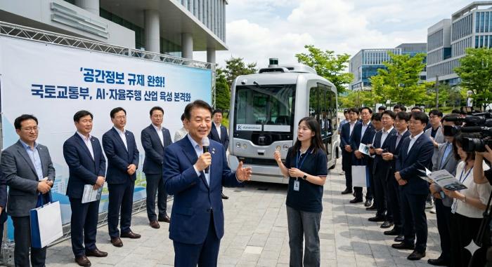 공간정보 규제 완화 나선 국토교통부, AI·자율주행 산업 육성 본격화
