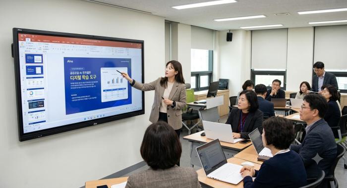 공공조달 AI 전자칠판 아하, 혁신제품 지정…교육·행정 디지털화 지원