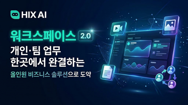 기업용 AI 워크스페이스, HIX AI ‘워크스페이스 2.0’ 선보여